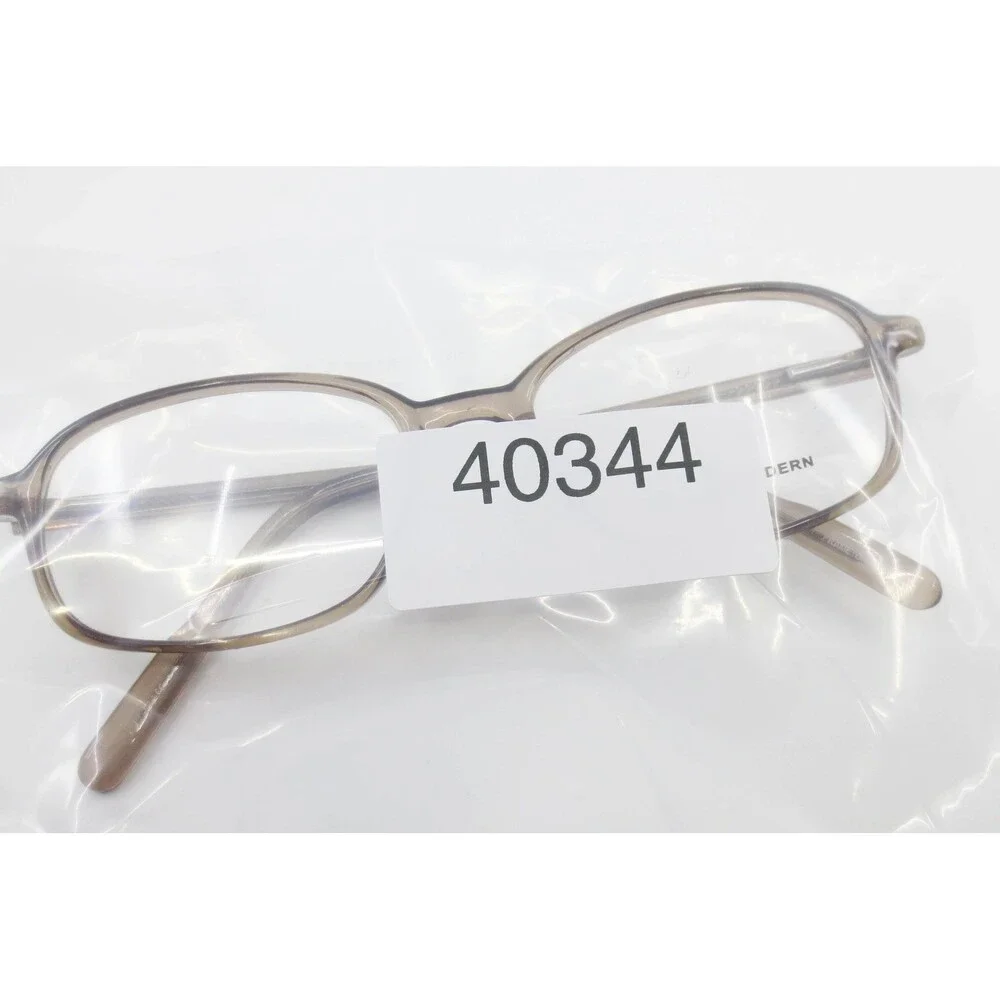 Modern BJRT Grey Oval Eyeglass Frames 54-17-145 Translucent Neutral Glasses